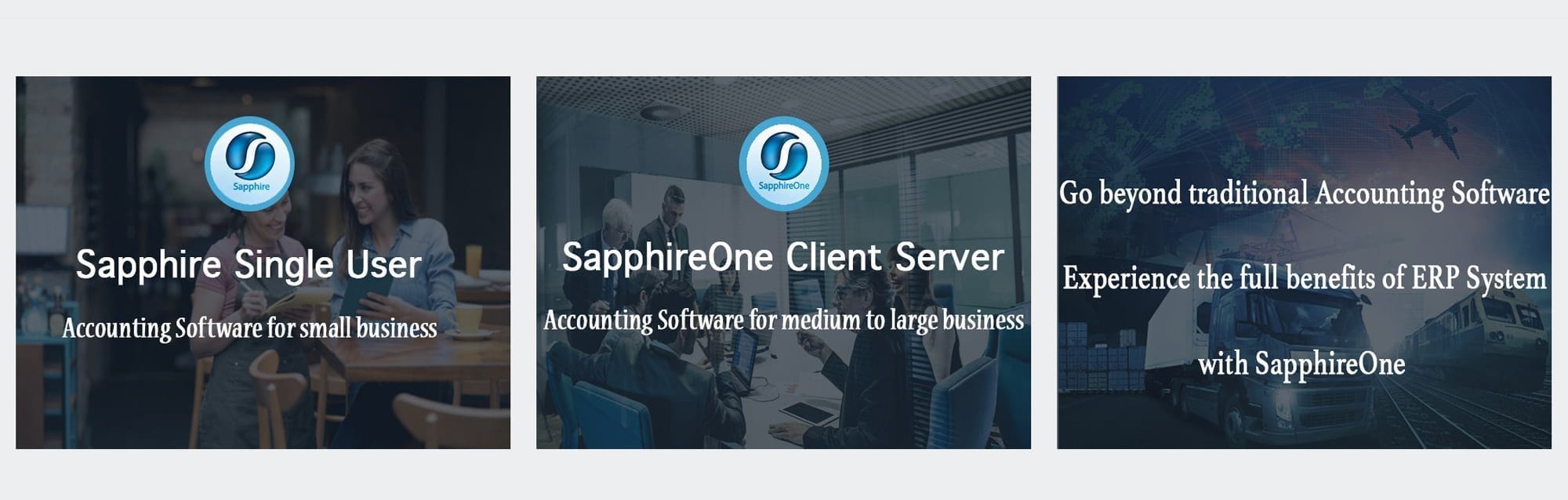 Go beyond traditional accounting software and experience the full benefit of SapphireOne ERP Software solution