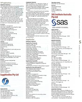 SapphireOne listing from CPA Australia CFO News 2007