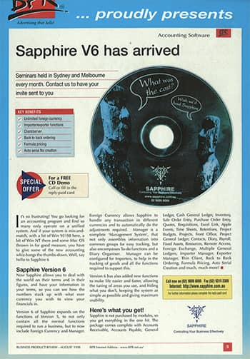 SapphireOne BPR News 1998