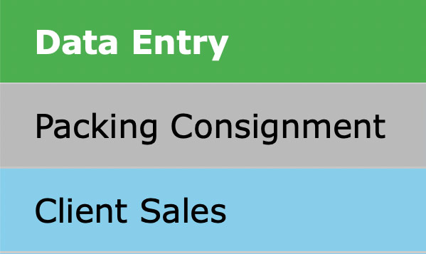 Web Pack-Data Entry Menu-Packing Consignment