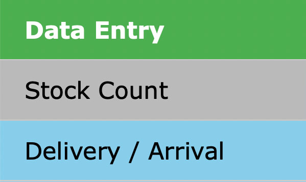 Web Pack-Data Entry Menu-Stock Count