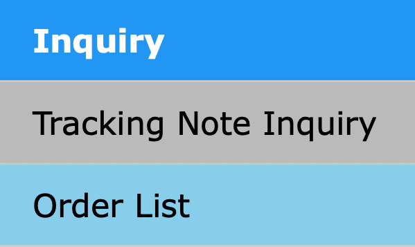Web Pack-Inquiry-Tracking Note Inquiry