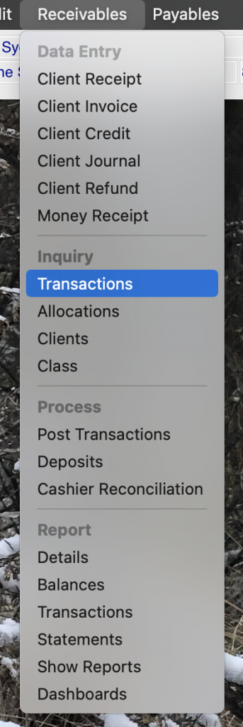 Specific Tools-Transactions