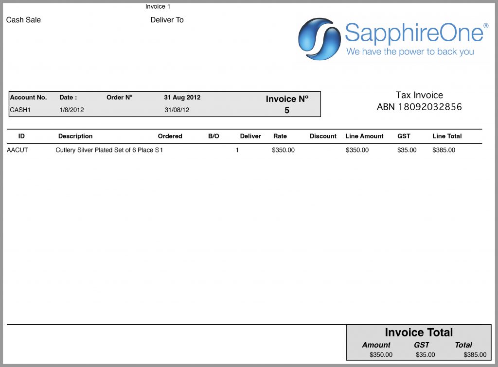 Sapphire Custom Reports Editor-Custom Reports-Invoice-1