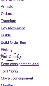 CustomWebPack-Navigation-Pick Checking